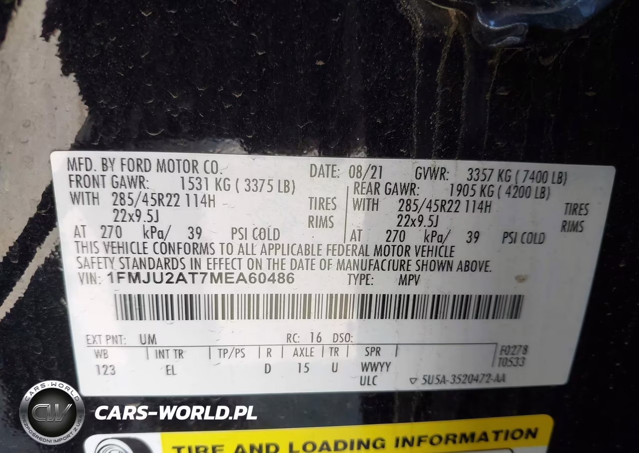 2021 Ford Expedition Limited VIN:1FMJU2AT7MEA60486 - 9