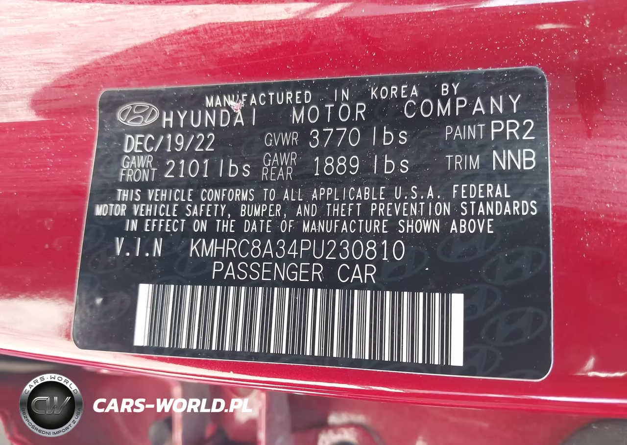 2023 Hyundai Venue Limited VIN:KMHRC8A34PU230810 - 9