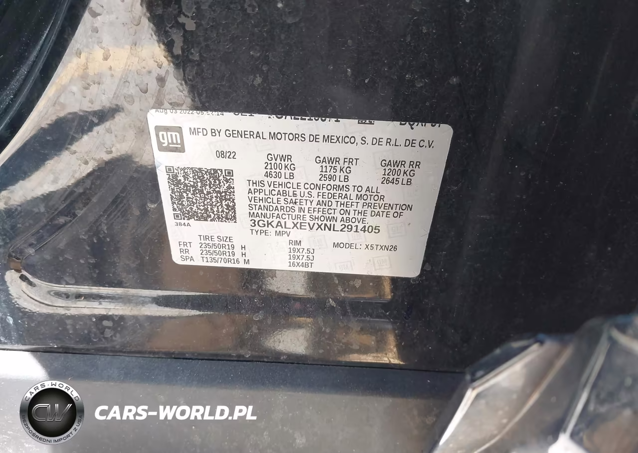 2022 GMC Terrain Awd Denali VIN:3GKALXEVXNL291405 - 9