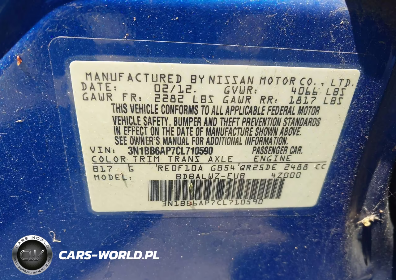 2012 Nissan Sentra Se-R VIN:3N1BB6AP7CL710590 - 9
