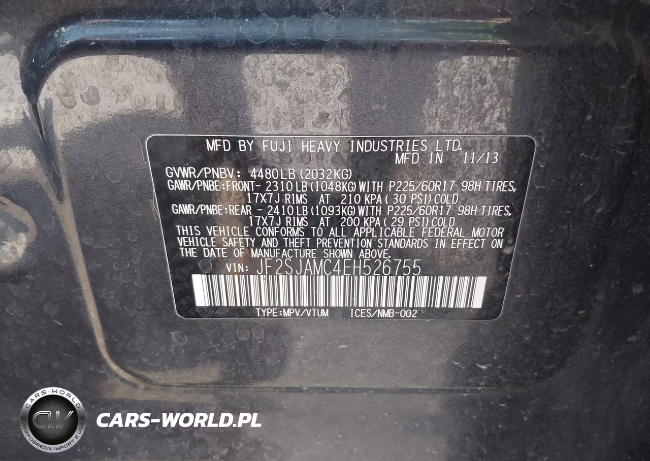 2014 Subaru Forester 2.5I Touring VIN:JF2SJAMC4EH526755 - 9