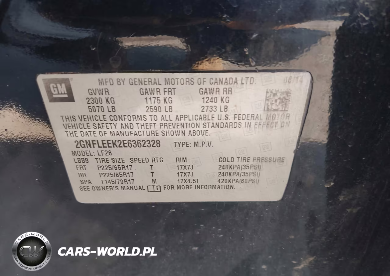 2014 Chevrolet Equinox Ls VIN:2GNFLEEK2E6362328 - 9