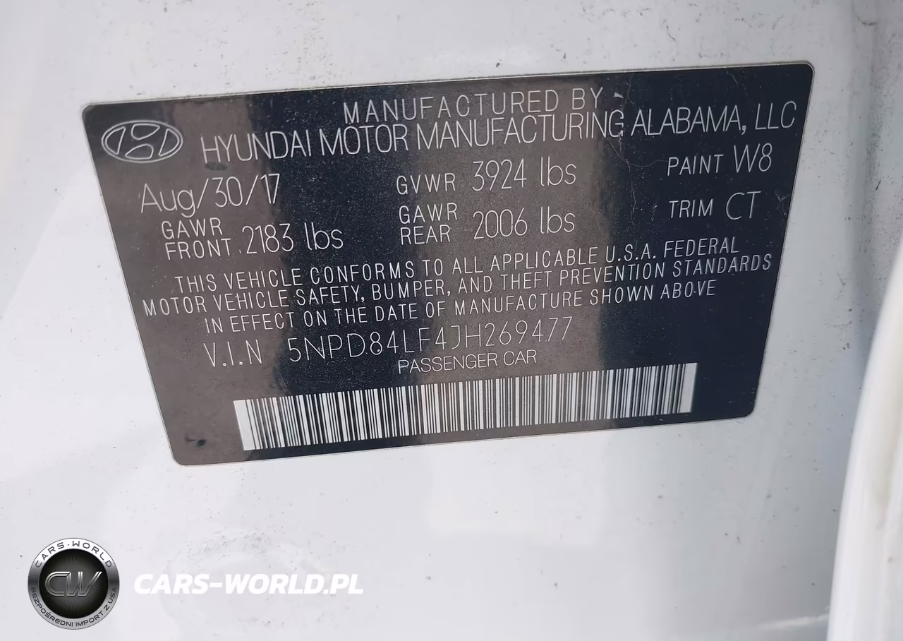 2018 Hyundai Elantra Sel VIN:5NPD84LF4JH269477 - 9