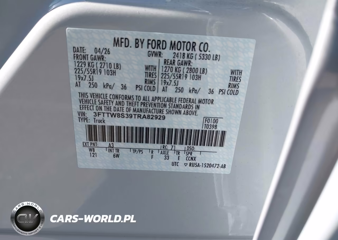 2026 Ford Maverick Lariat VIN:3FTTW8S39TRA82929 - 9