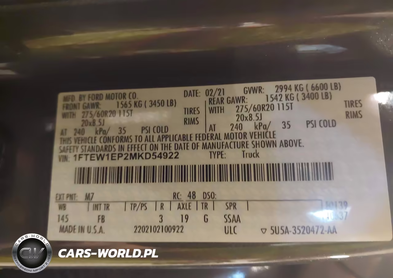 2021 Ford F-150 Xlt VIN:1FTEW1EP2MKD54922 - 9