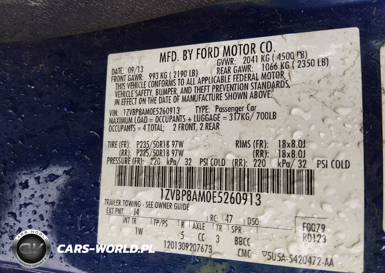 2014 Ford Mustang V6 VIN:1ZVBP8AM0E5260913 - 9