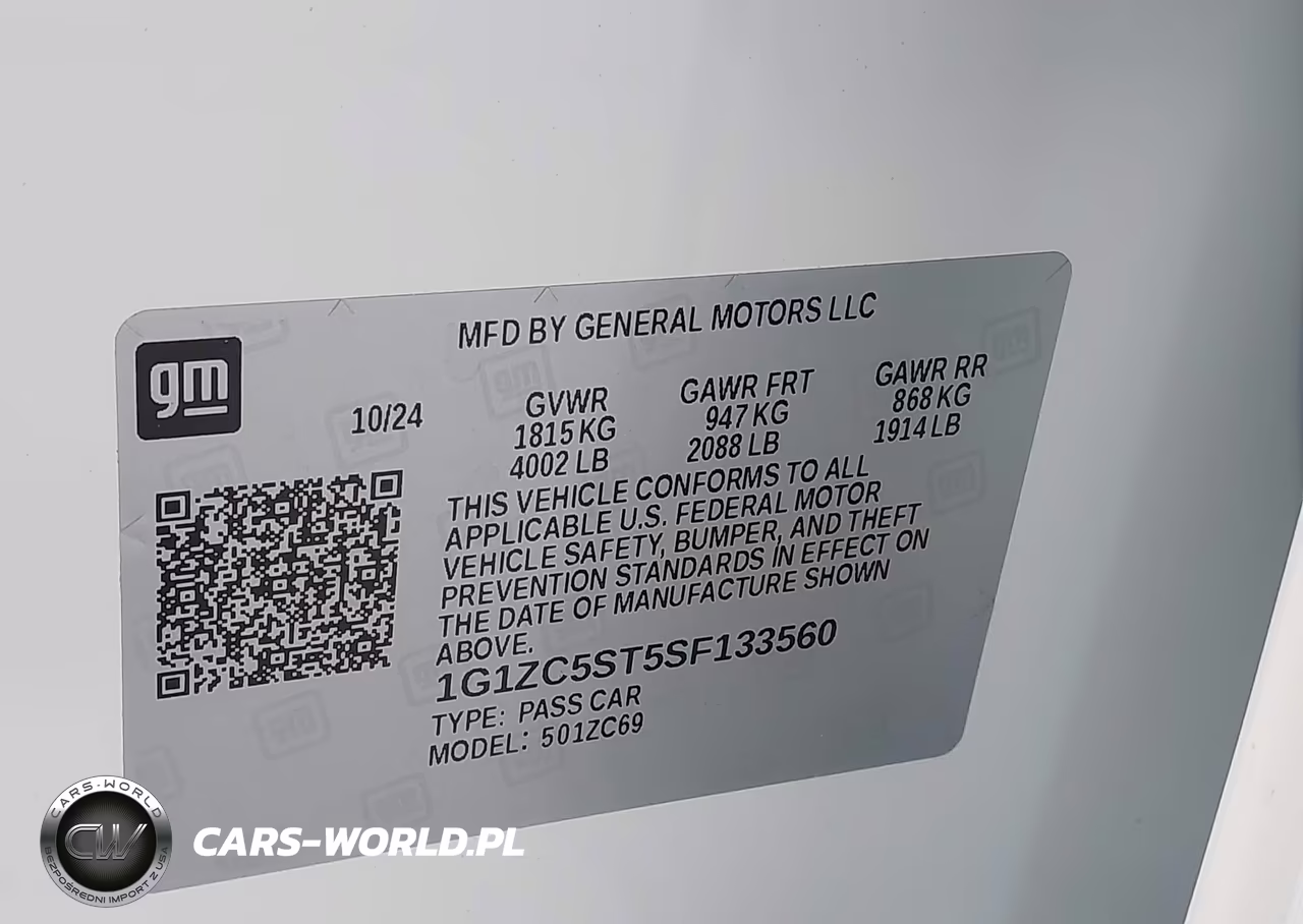 2025 Chevrolet Malibu Fwd 1Fl VIN:1G1ZC5ST5SF133560 - 9