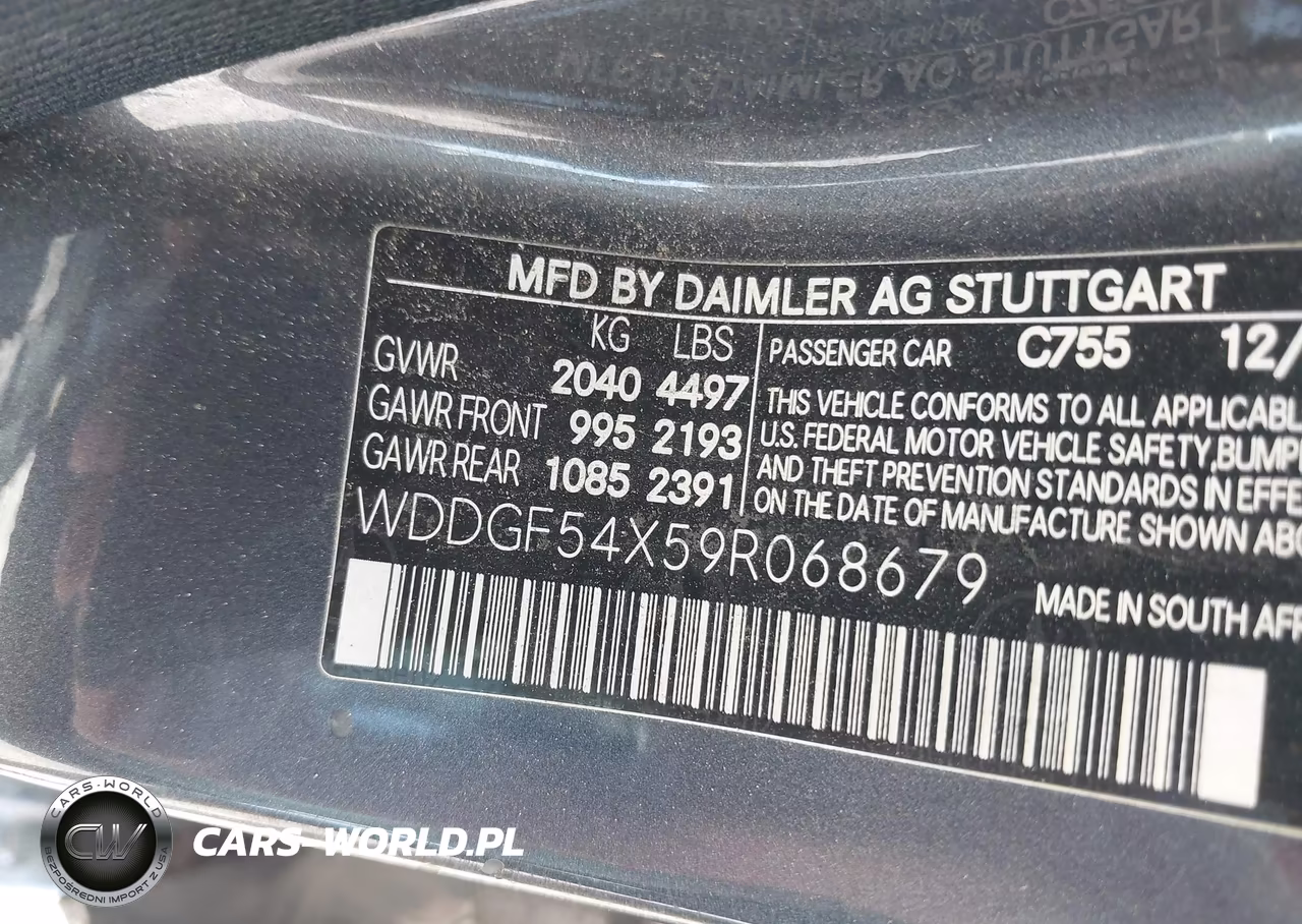 2009 Mercedes-Benz C 300 Sport VIN:WDDGF54X59R068679 - 9