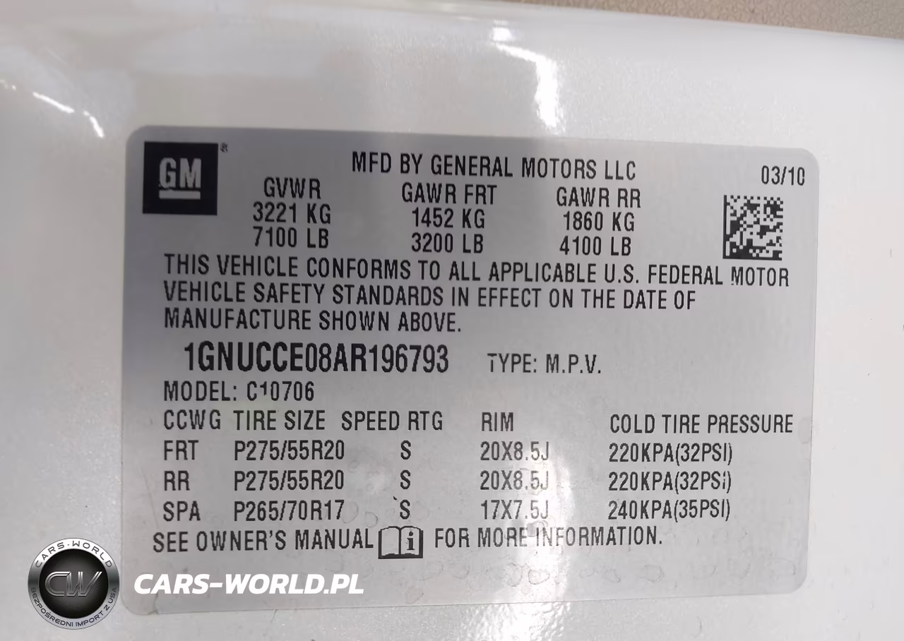 2010 Chevrolet Tahoe Ltz VIN:1GNUCCE08AR196793 - 9