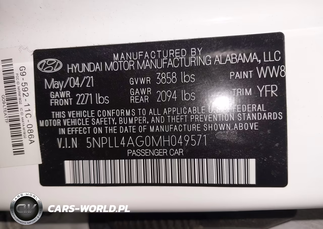 2021 Hyundai Elantra Se VIN:5NPLL4AG0MH049571 - 9