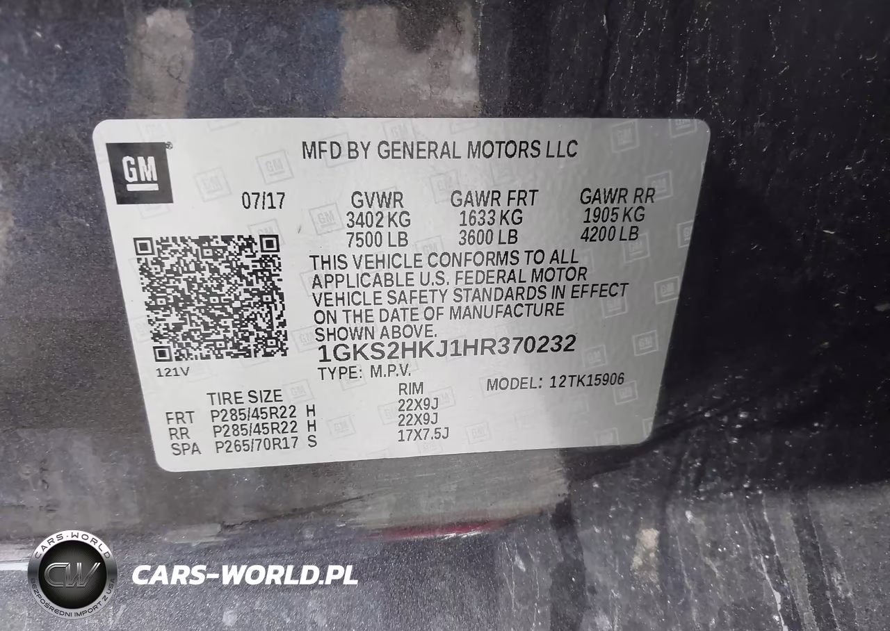 2017 GMC Yukon Xl Denali VIN:1GKS2HKJ1HR370232 - 9