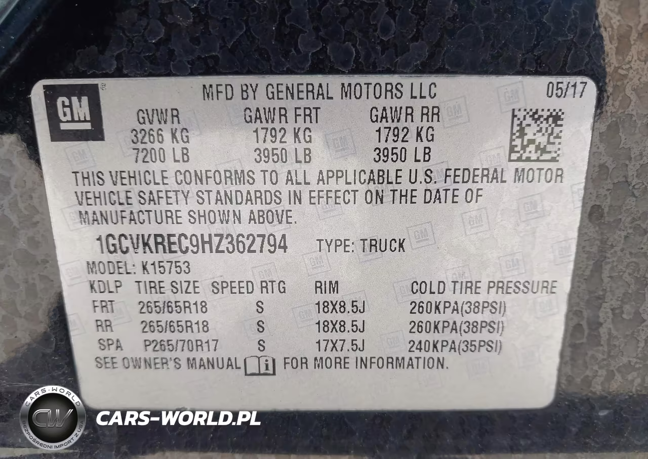 2017 Chevrolet Silverado 1500 Lt VIN:1GCVKREC9HZ362794 - 9