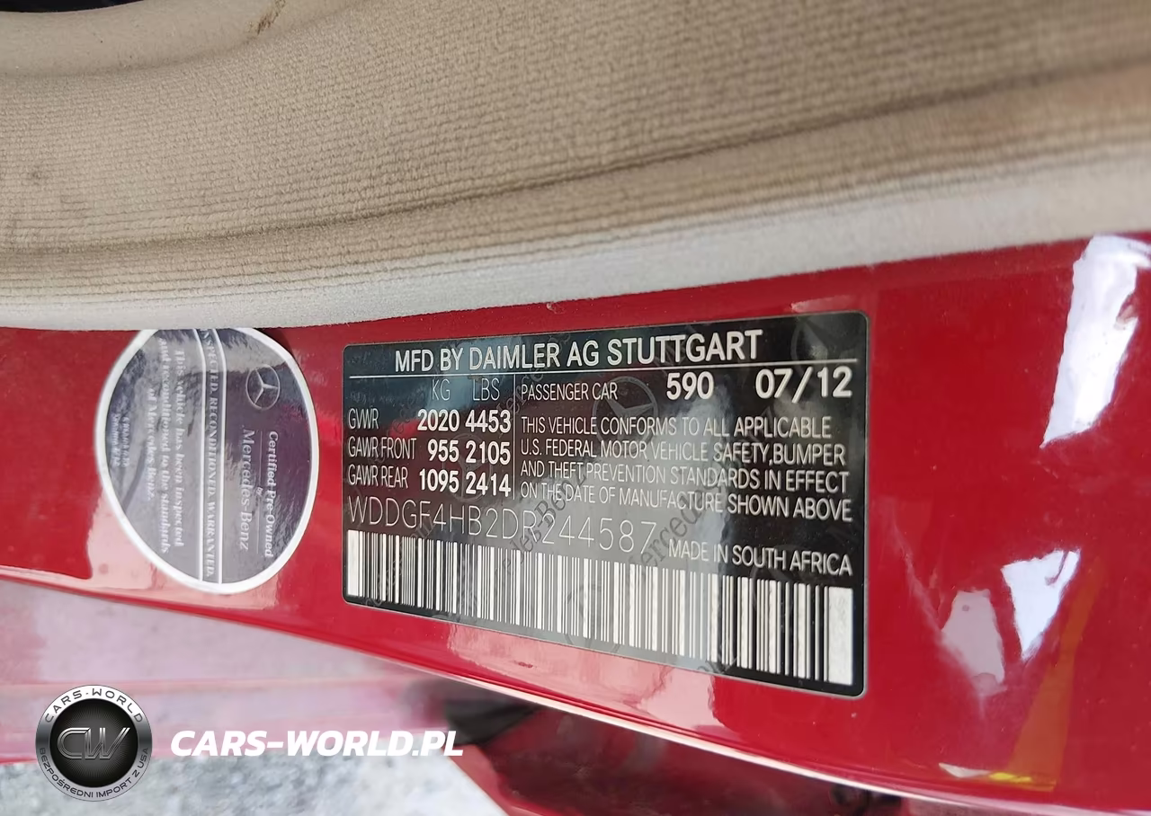 2013 Mercedes-Benz C 250 Sport VIN:WDDGF4HB2DR244587 - 9