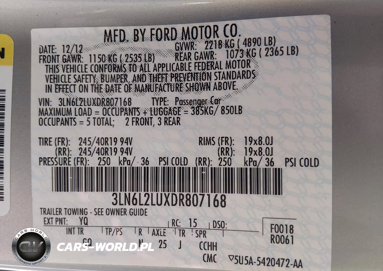 2013 Lincoln Mkz Hybrid VIN:3LN6L2LUXDR807168 - 9