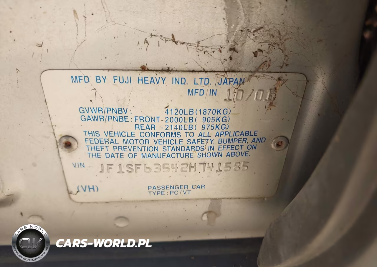 2002 Subaru Forester L VIN:JF1SF63542H741585 - 9