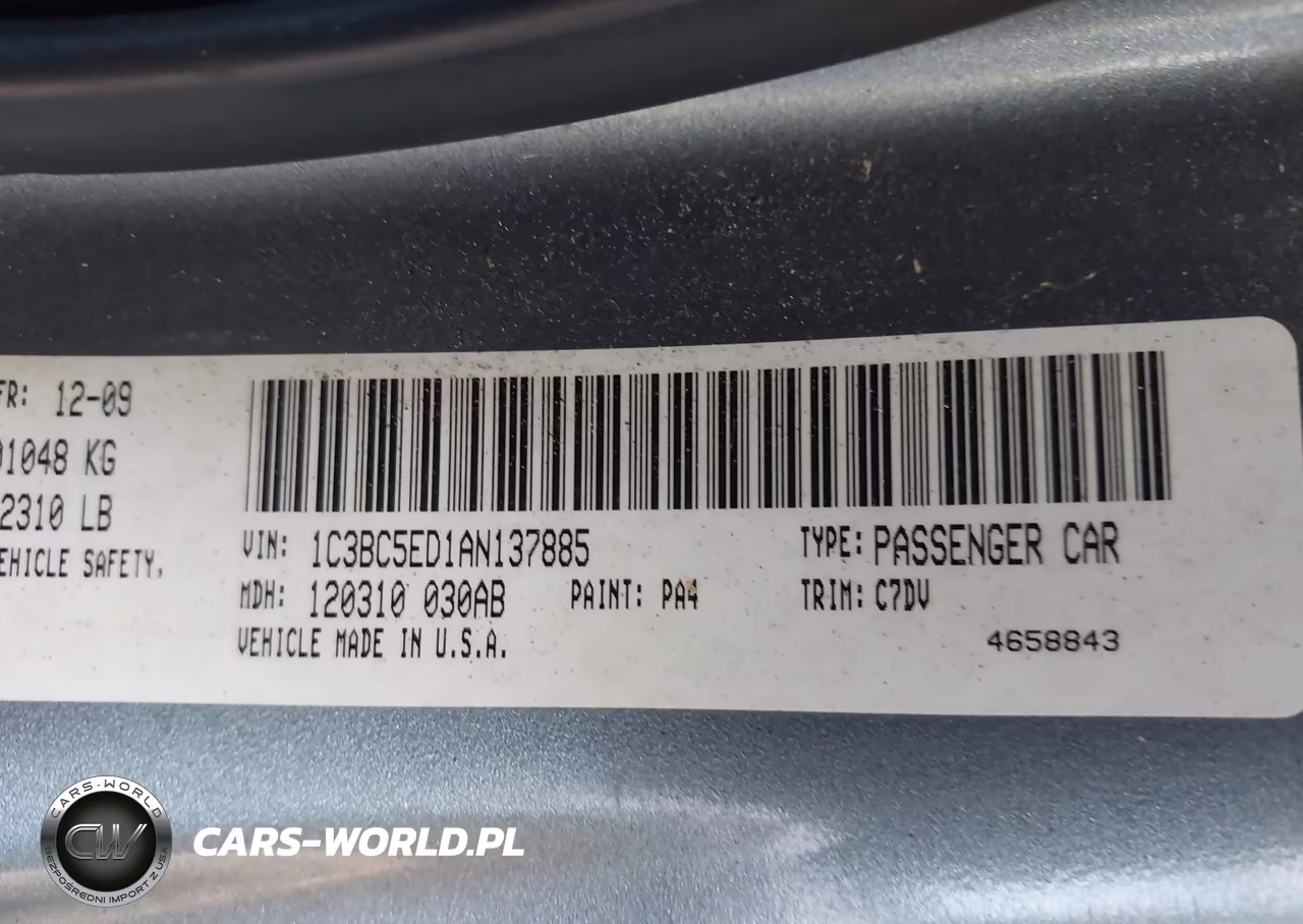 2010 Chrysler Sebring Touring VIN:1C3BC5ED1AN137885 - 9