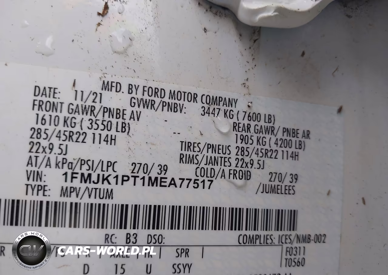 2021 Ford Expedition King Ranch Max VIN:1FMJK1PT1MEA77517 - 9