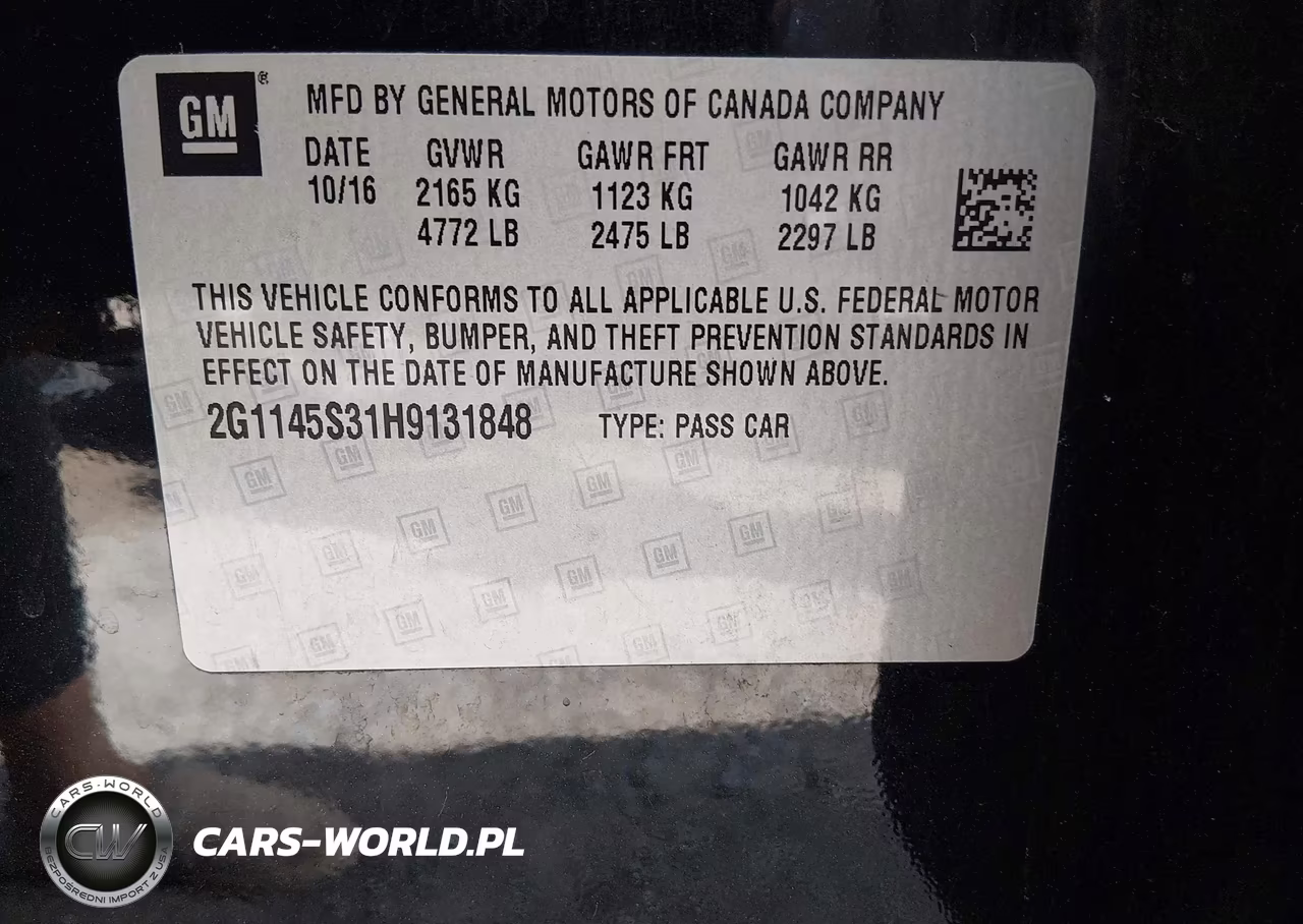 2017 Chevrolet Impala 2Lz VIN:2G1145S31H9131848 - 9
