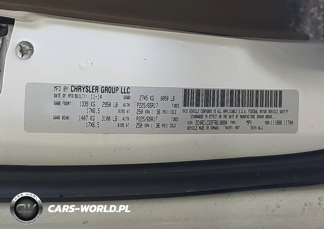 2015 Chrysler Town & Country Touring-L VIN:2C4RC1CG5FR618894 - 9
