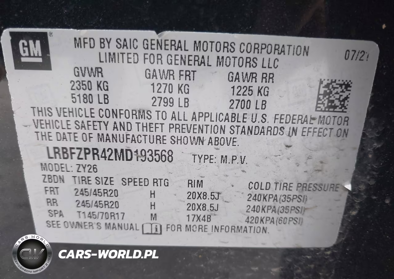 2021 Buick Envision Awd Essence VIN:LRBFZPR42MD193568 - 9