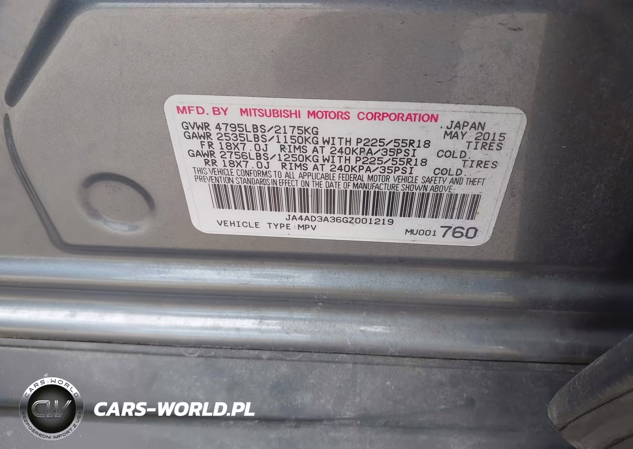 2016 Mitsubishi Outlander Se VIN:JA4AD3A36GZ001219 - 9