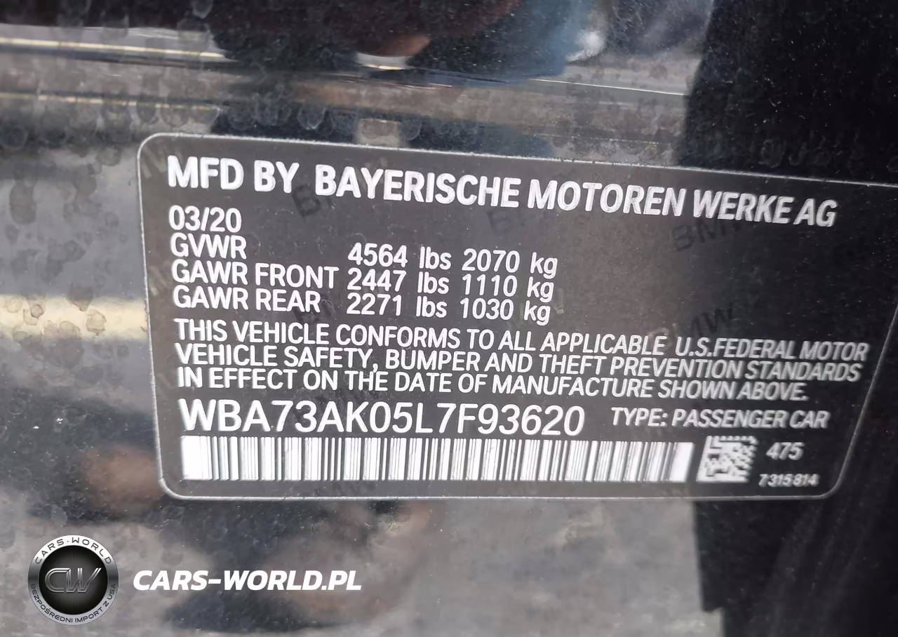 2020 BMW 228I Gran Coupe xDrive VIN:WBA73AK05L7F93620 - 9