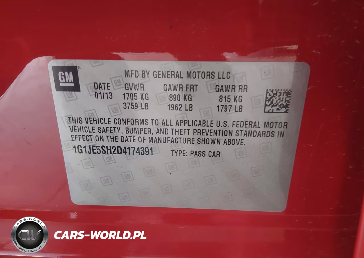 2013 Chevrolet Sonic Ltz Auto VIN:1G1JE5SH2D4174391 - 9