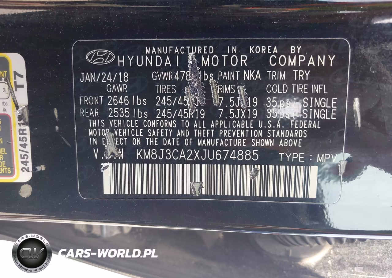 2018 Hyundai Tucson Limited VIN:KM8J3CA2XJU674885 - 9