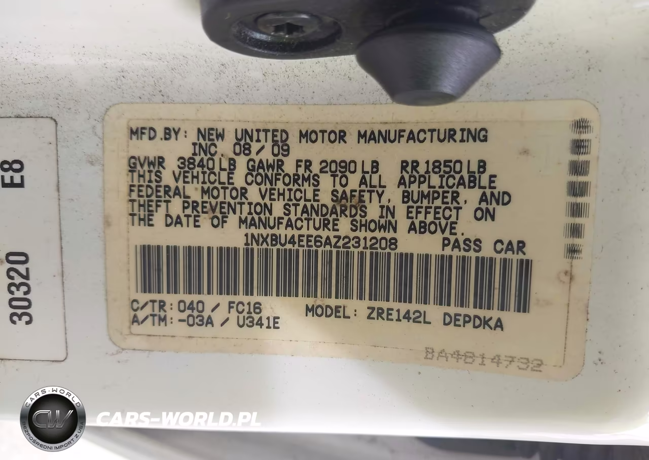 2010 Toyota Corolla Le VIN:1NXBU4EE6AZ231208 - 9