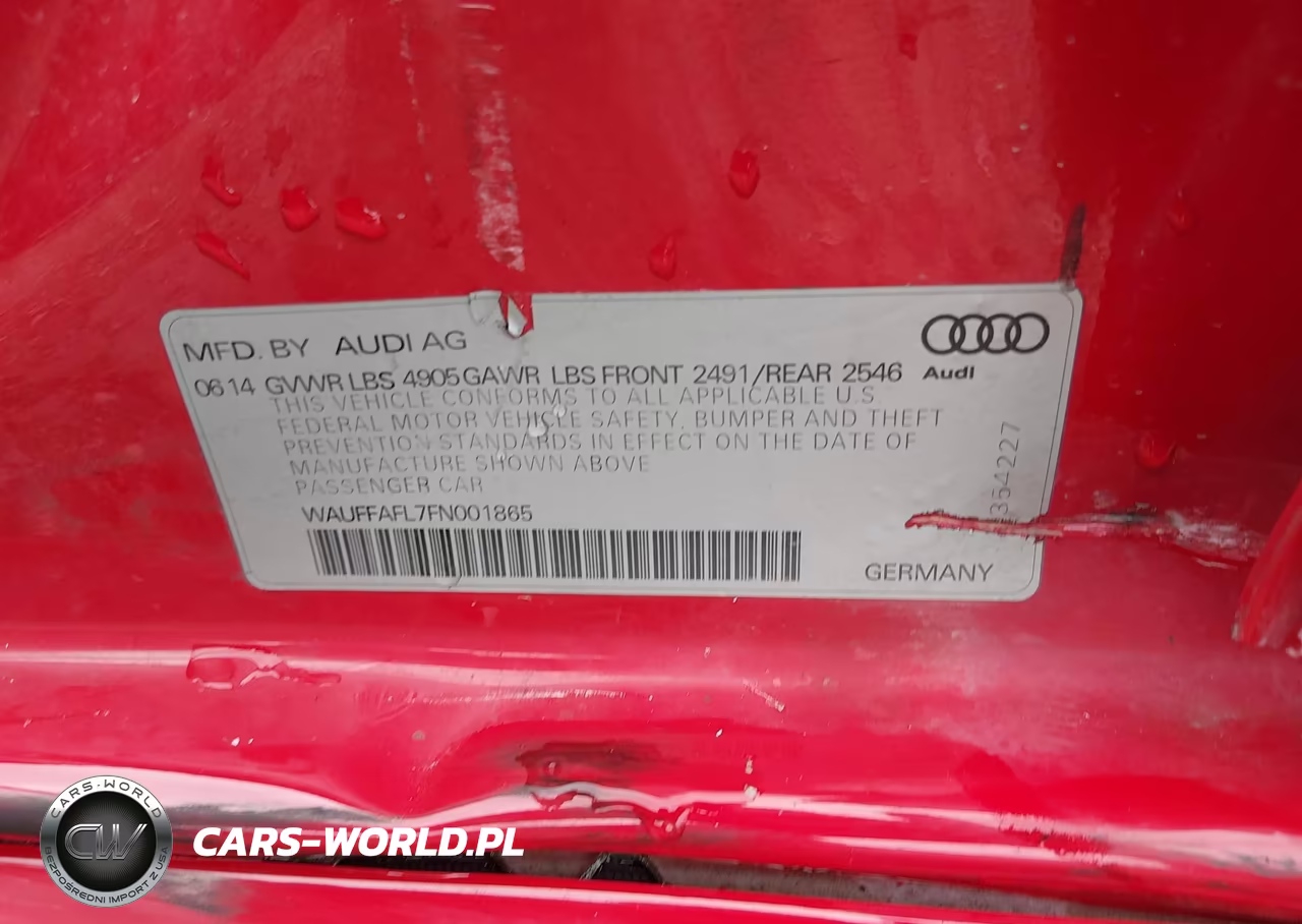 2015 Audi A4 2.0T Premium VIN:WAUFFAFL7FN001865 - 9