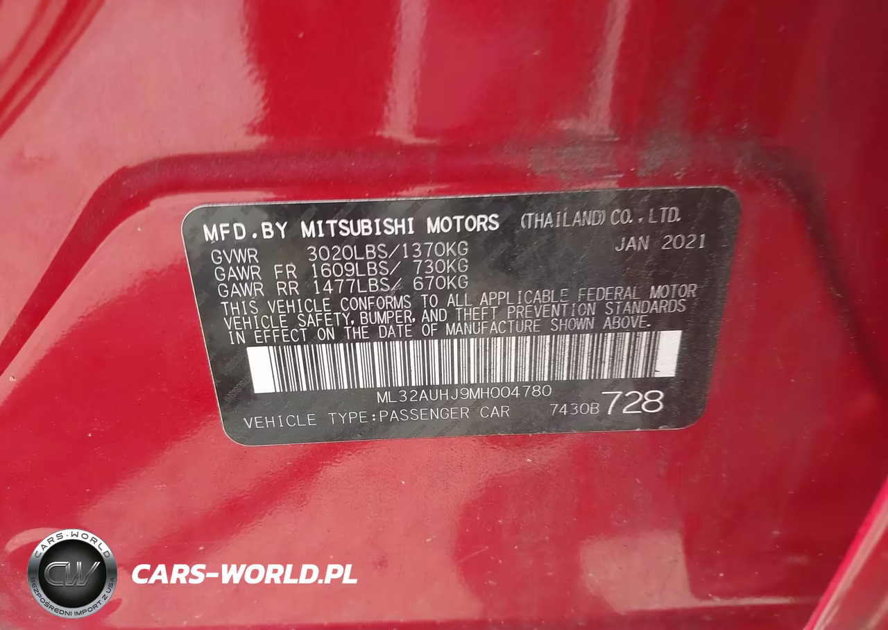 2021 Mitsubishi Mirage Carbonite Edition-Es-Le VIN:ML32AUHJ9MH004780 - 9