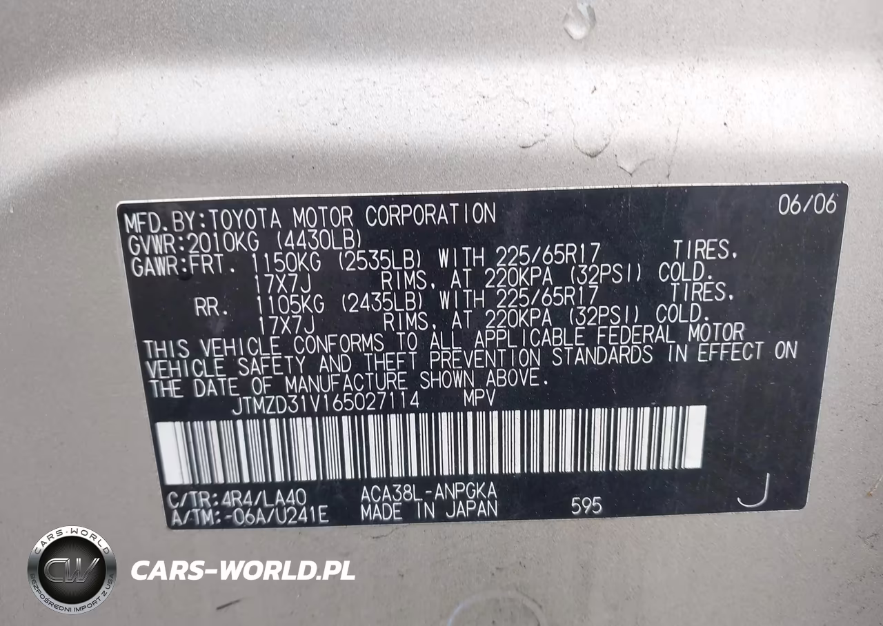 2006 Toyota Rav4 Limited VIN:JTMZD31V165027114 - 9