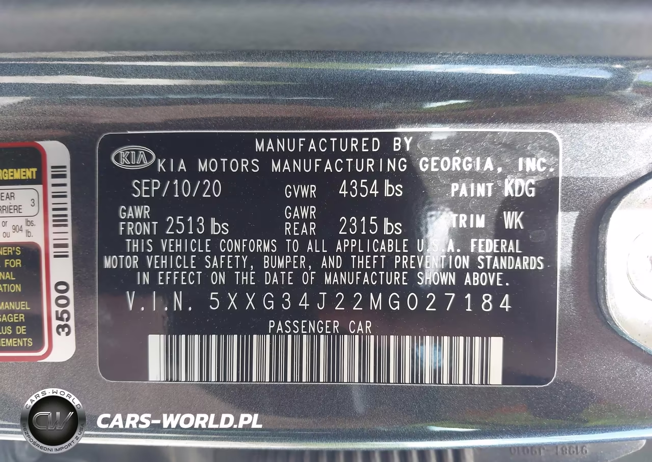 2021 Kia K5 Ex VIN:5XXG34J22MG027184 - 9