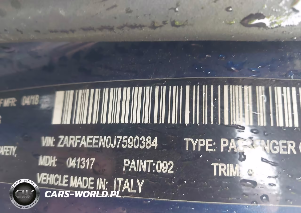 2018 Alfa Romeo Giulia Ti Sport Awd VIN:ZARFAEEN0J7590384 - 9