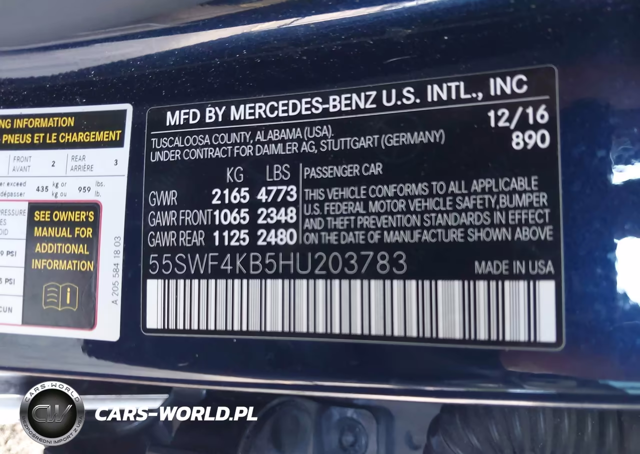 2017 Mercedes-Benz C 300 4Matic VIN:55SWF4KB5HU203783 - 9