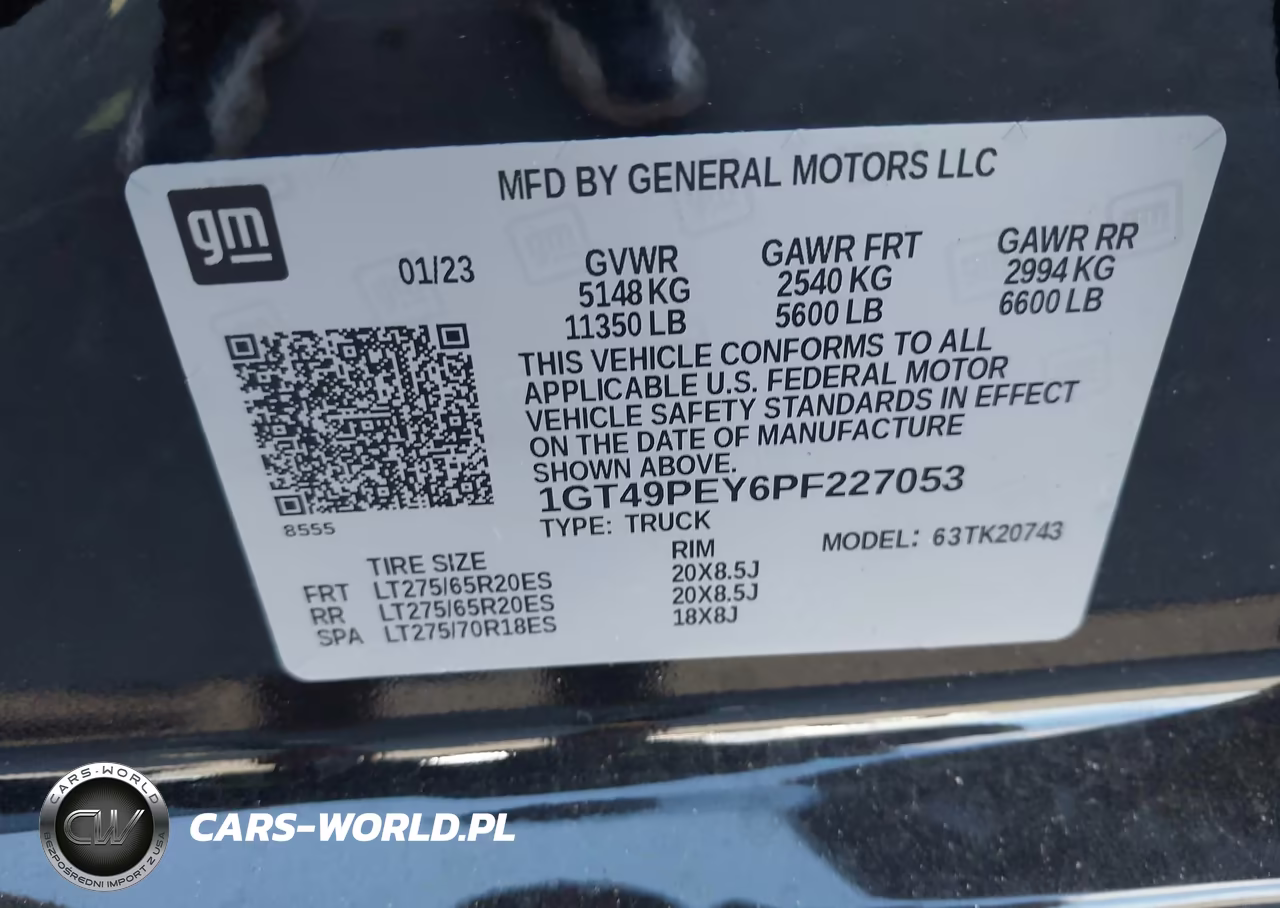 2023 GMC Sierra 2500Hd 4Wd Standard Bed At4 VIN:1GT49PEY6PF227053 - 9