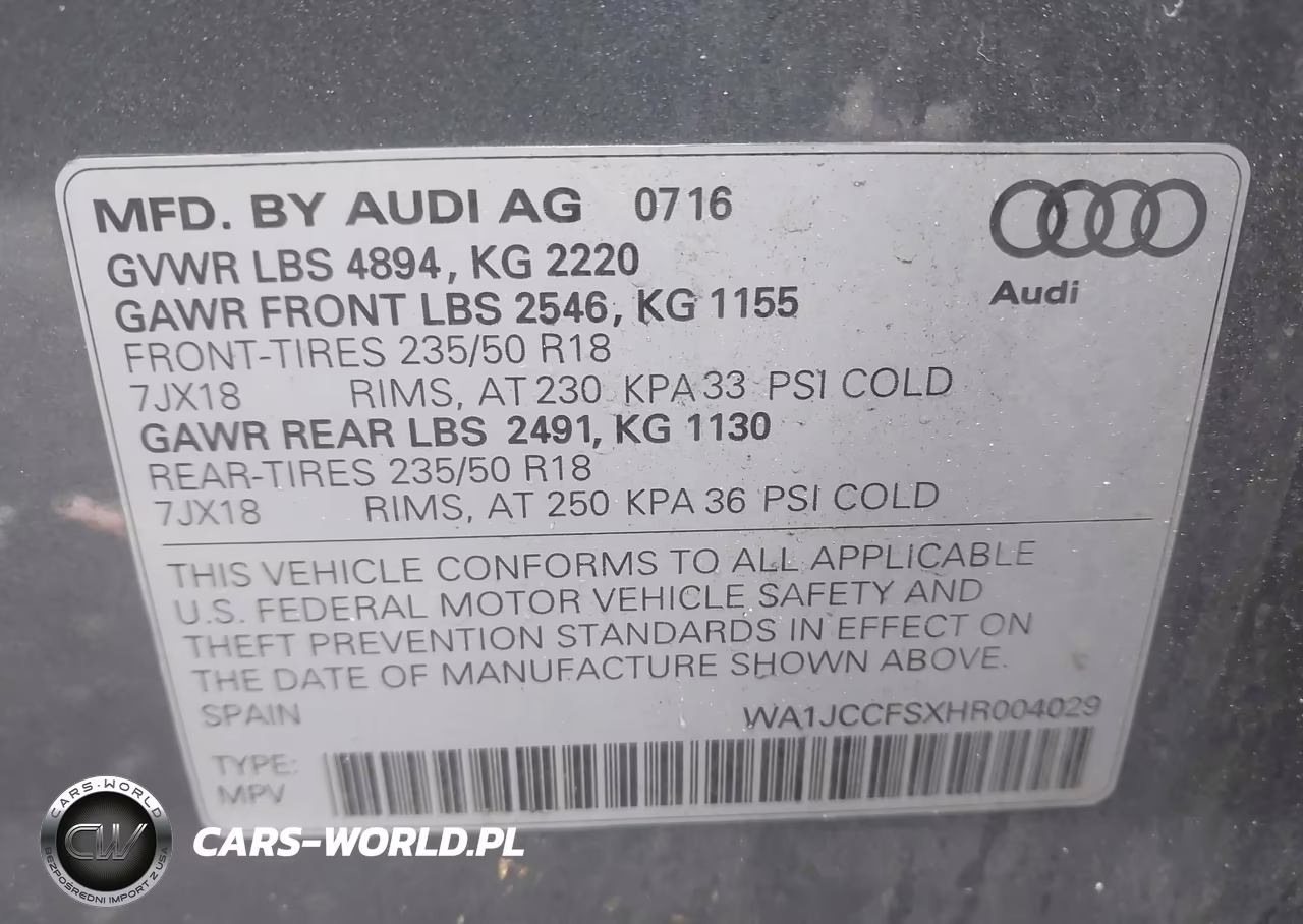 2017 Audi Q3 2.0T Premium VIN:WA1JCCFSXHR004029 - 9