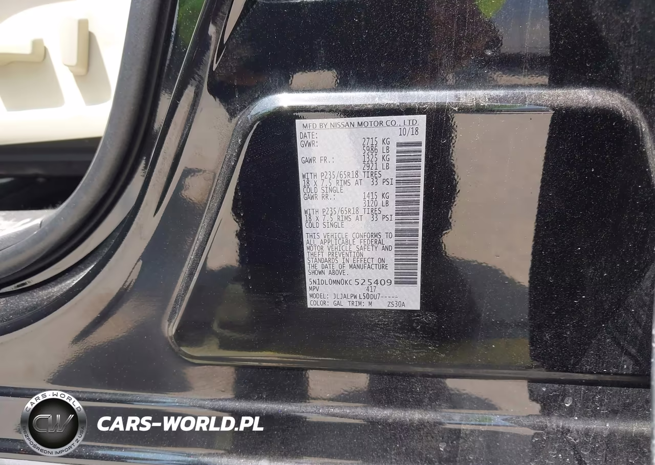 2019 Infiniti Qx60 Pure VIN:5N1DL0MN0KC525409 - 9