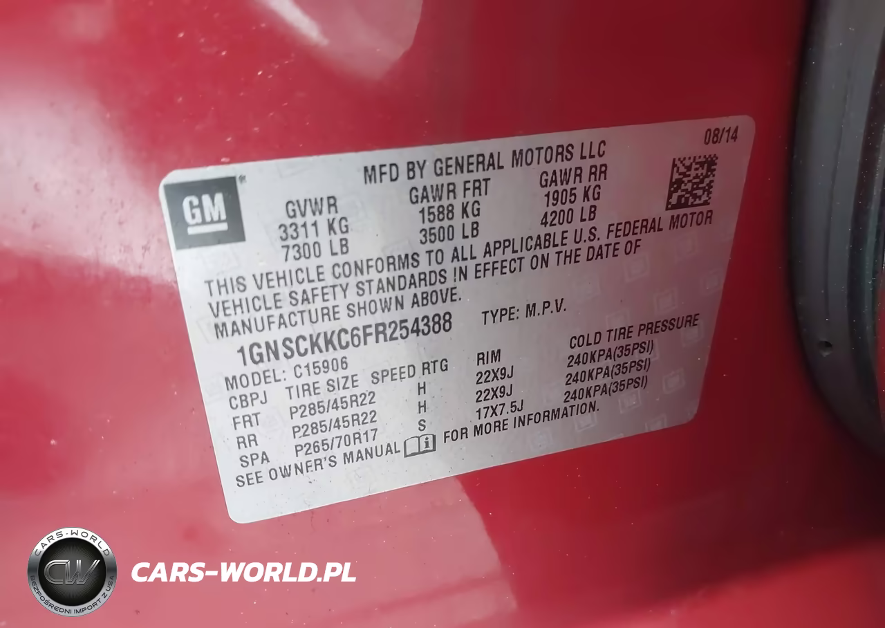 2015 Chevrolet Suburban Ltz VIN:1GNSCKKC6FR254388 - 9