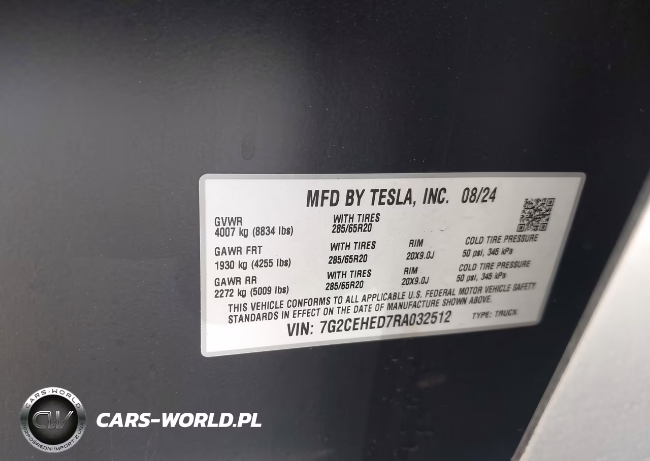 2024 Tesla Cybertruck All-Wheel Drive VIN:7G2CEHED7RA032512 - 9