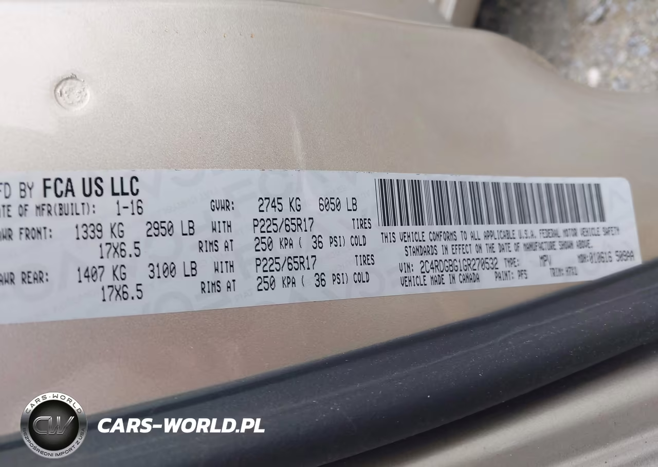 2016 Dodge Grand Caravan Se VIN:2C4RDGBG1GR270532 - 9