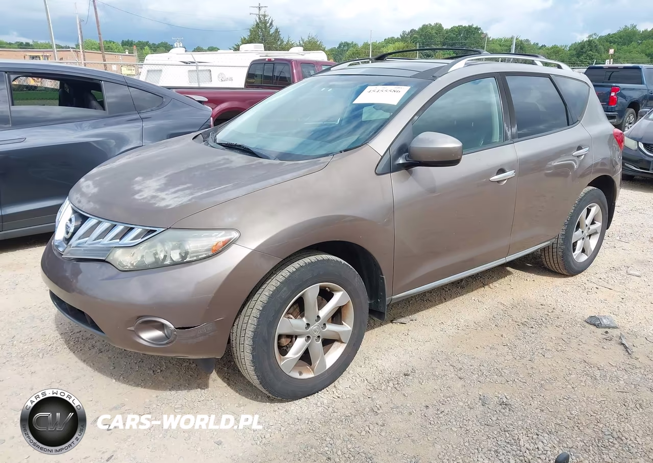 2009 Nissan Murano Sl VIN:JN8AZ18U59W106868 - 2