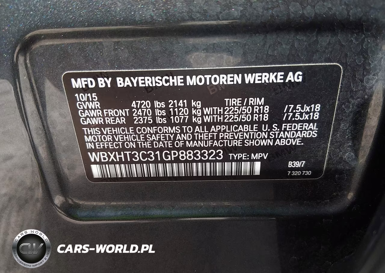 2016 BMW X1 xDrive28I VIN:WBXHT3C31GP883323 - 9