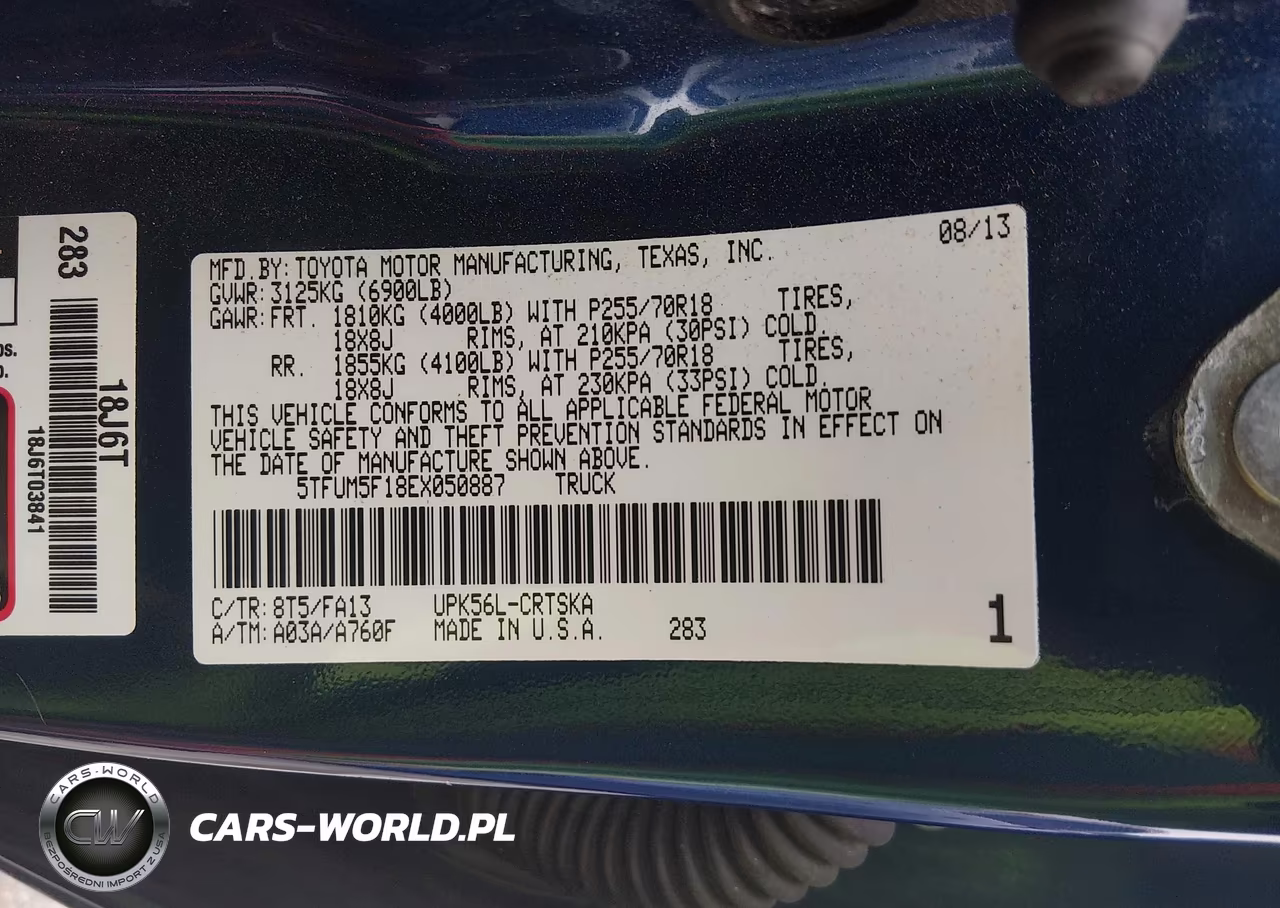 2014 Toyota Tundra Sr 4.6L V8 VIN:5TFUM5F18EX050887 - 9
