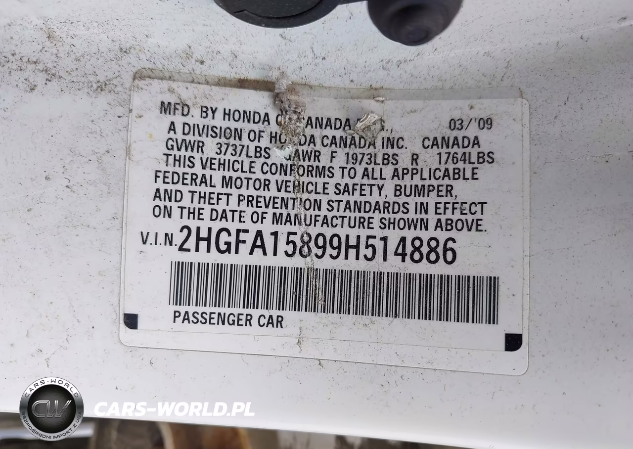 2009 Honda Civic Ex VIN:2HGFA15899H514886 - 9