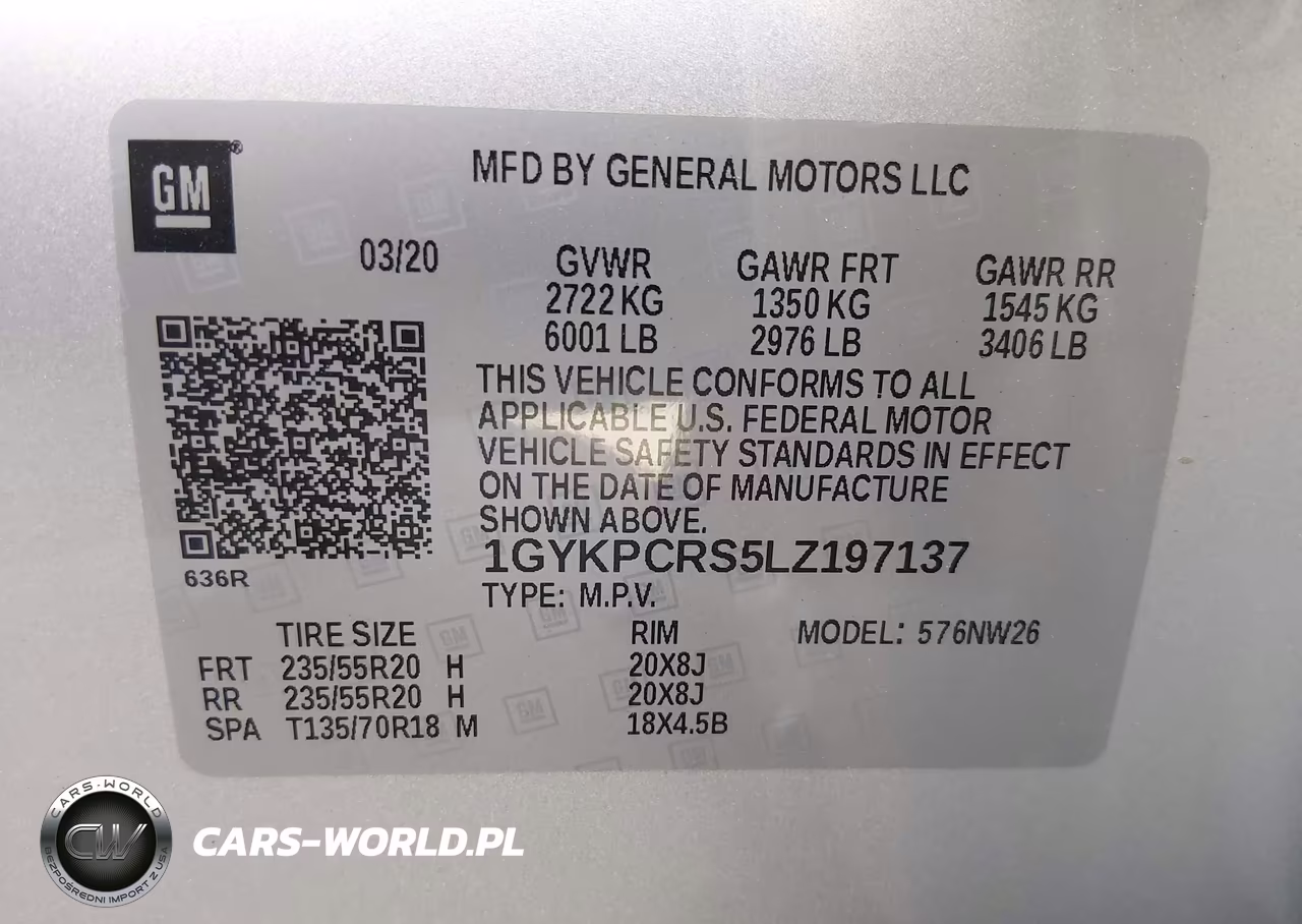 2020 Cadillac Xt6 Fwd Premium Luxury VIN:1GYKPCRS5LZ197137 - 9