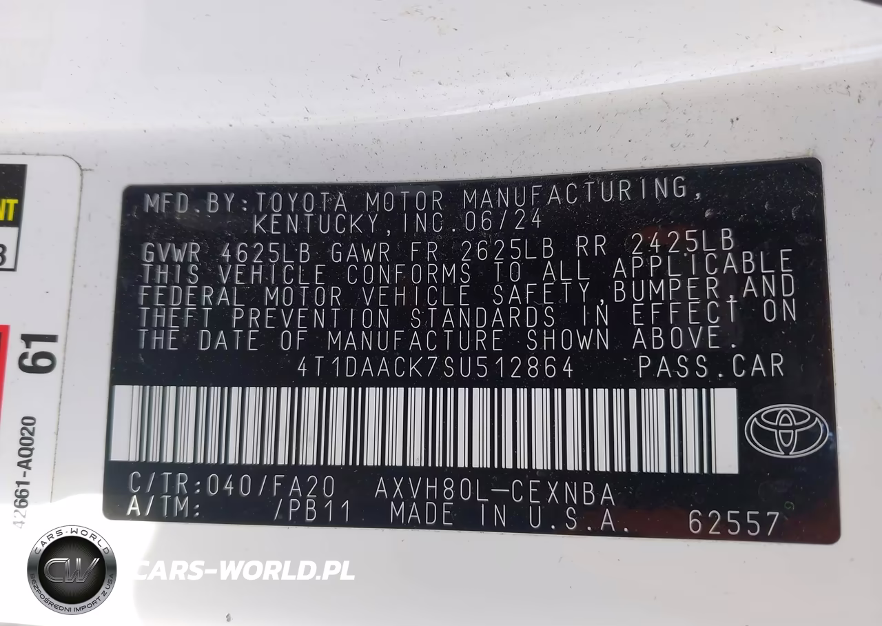 2025 Toyota Camry Le VIN:4T1DAACK7SU512864 - 9