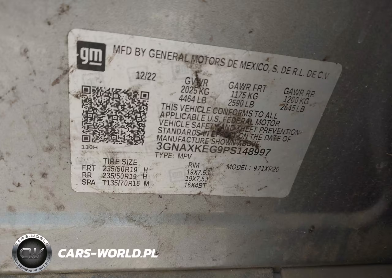 2023 Chevrolet Equinox Fwd Lt VIN:3GNAXKEG9PS148997 - 9