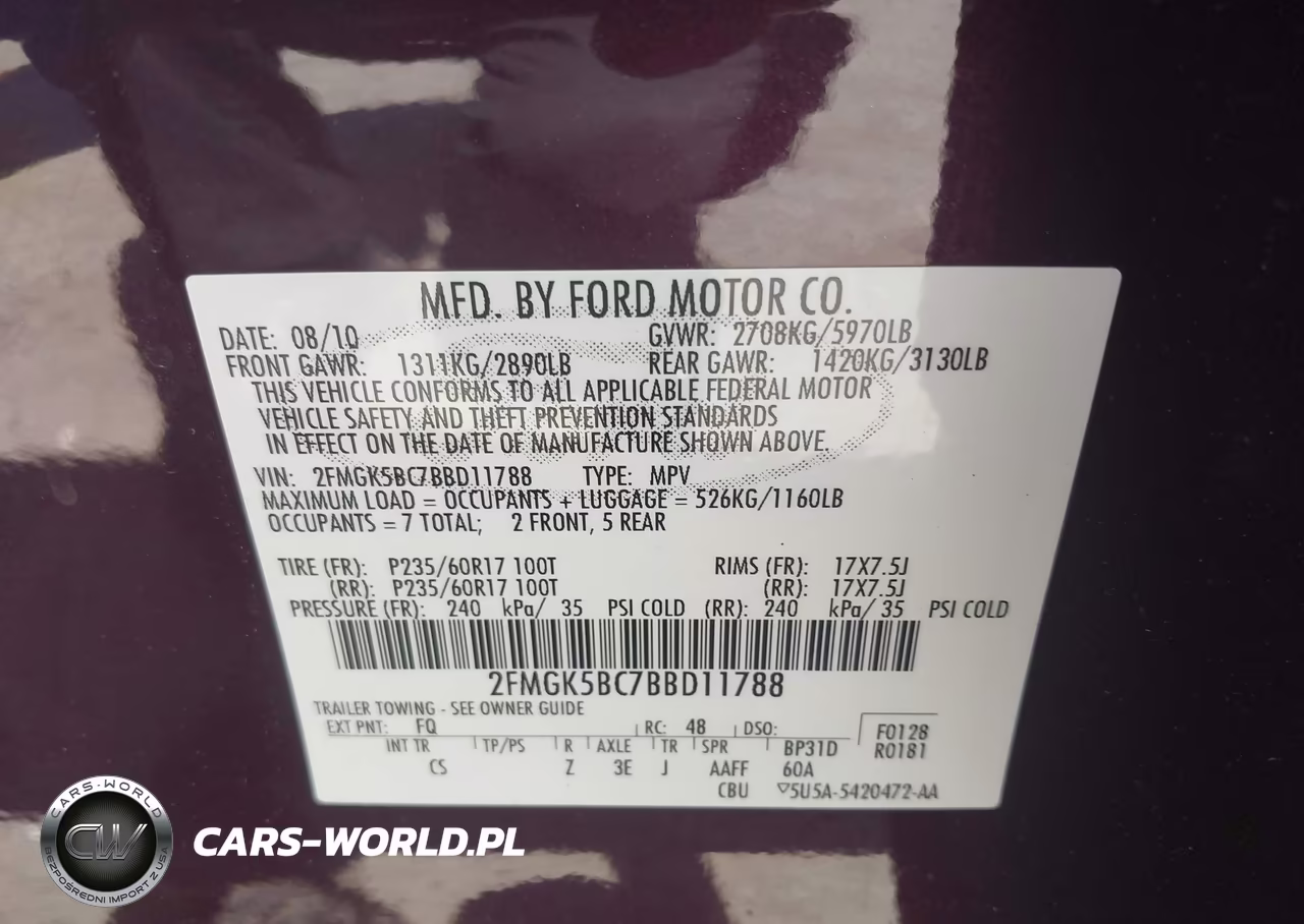 2011 Ford Flex Se VIN:2FMGK5BC7BBD11788 - 9