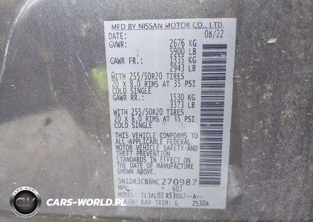 2022 Nissan Pathfinder Sl 2Wd VIN:5N1DR3CB8NC270987 - 9
